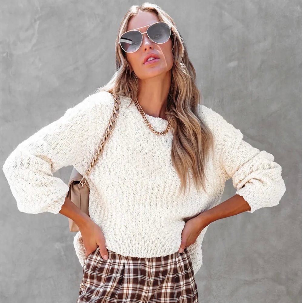 VICI PUMPKIN SPICE SEASON KNIT PULLOVER SWEATER